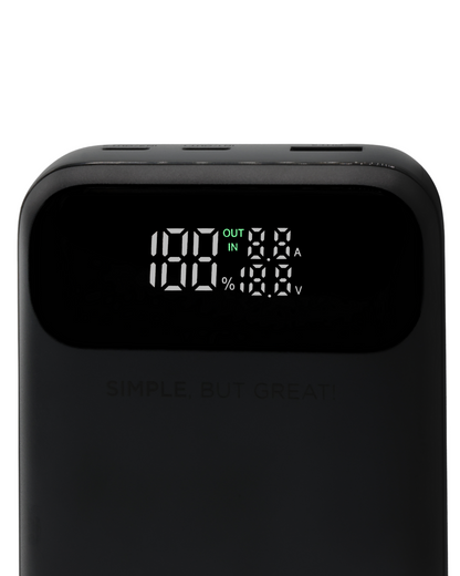 Rabbiter Power MaxCharge 20000 Pro – 65 W USB-C PD Powerbank mit 20.000 mAh &amp; Display
