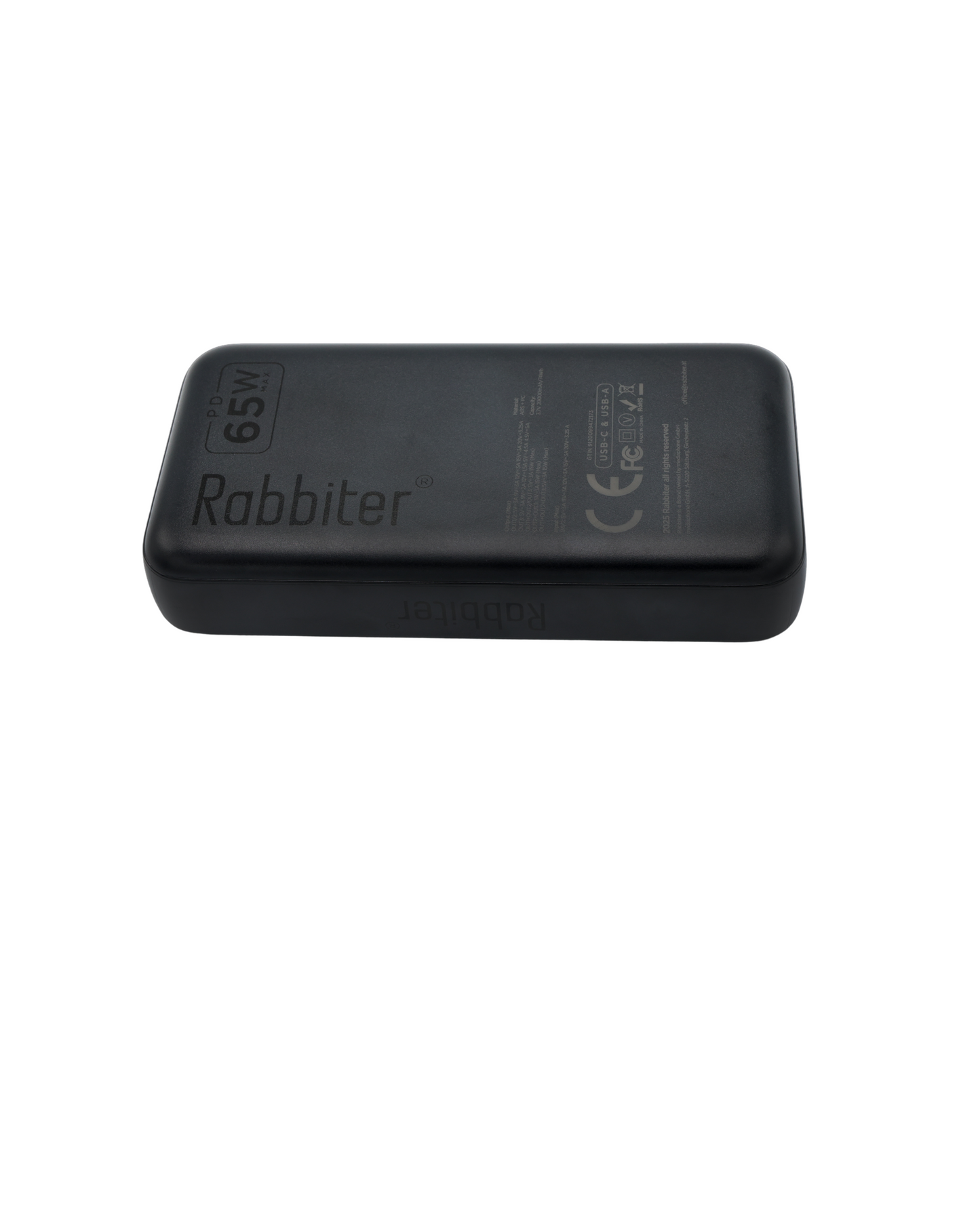Rabbiter Power MaxCharge 20000 Pro – 65 W USB-C PD Powerbank mit 20.000 mAh &amp; Display