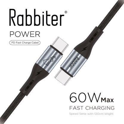 Power USB-C auf USB-C 60W Lade- & Datenkabel