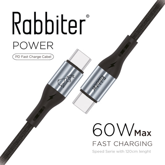 Power USB-C auf USB-C 60W Lade- & Datenkabel